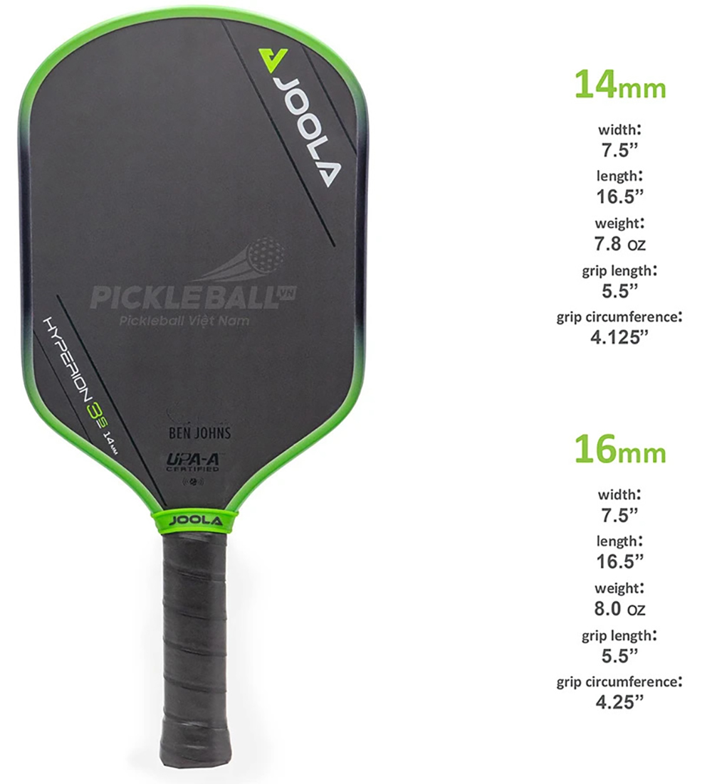 Vợt Pickleball Joola Ben Johns Hyperion 3S 16mm