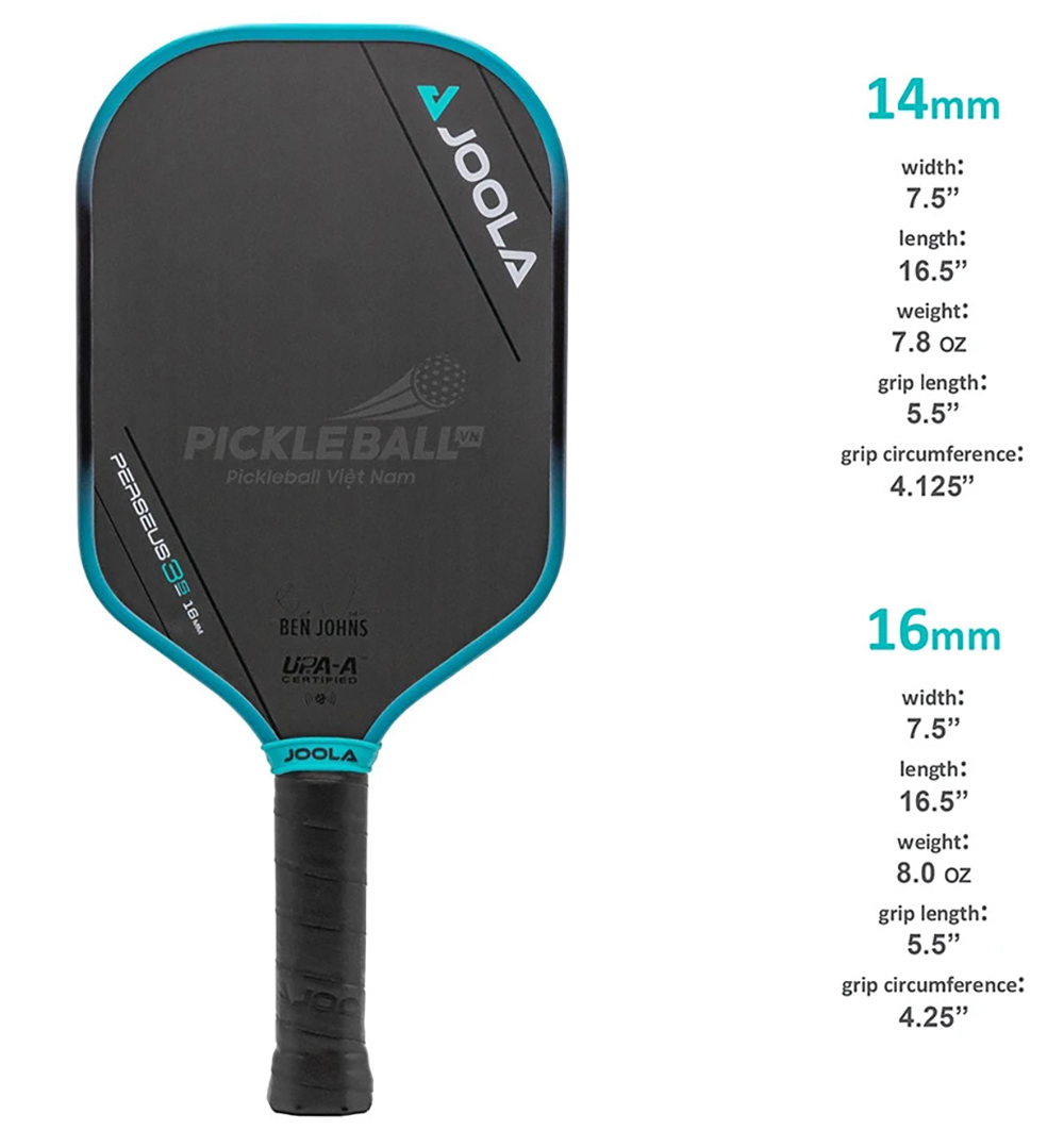 Vợt Pickleball Joola Ben Johns Perseus 3S 16mm