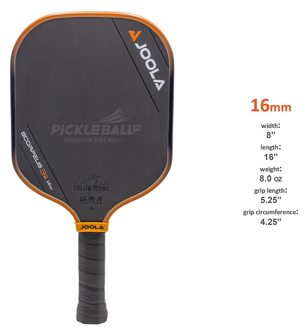 Vợt Pickleball Joola Collin Johns Scorpeus 3S 16mm