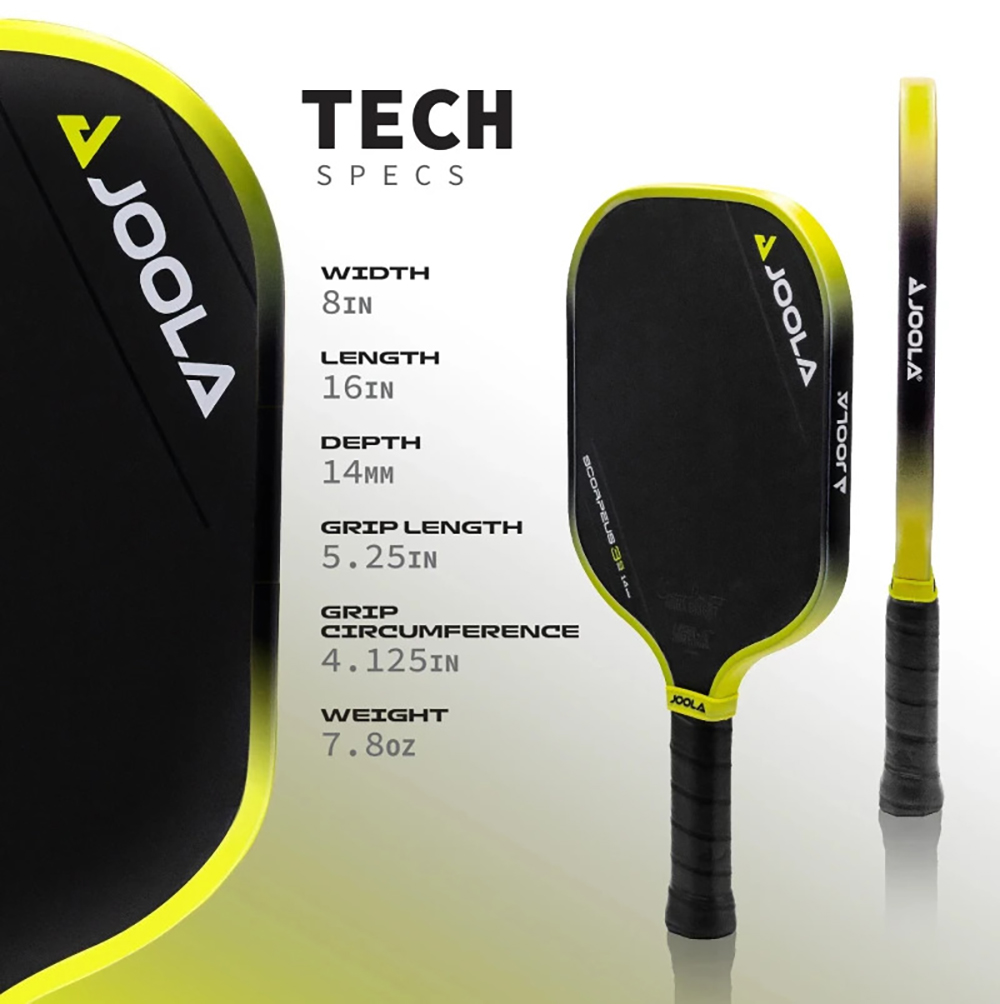 Vợt Pickleball Joola Anna Bright Scorpeus 3S 14mm chính hãng