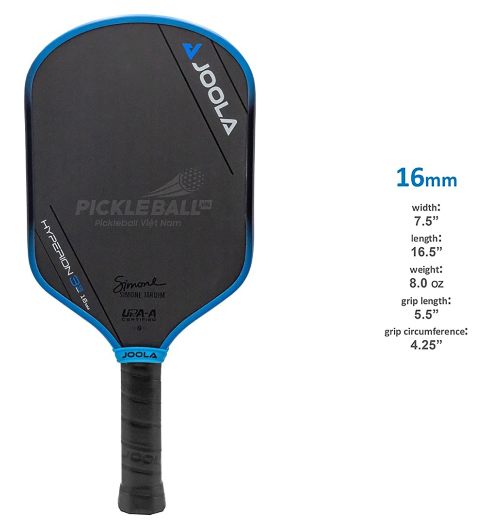Vợt Pickleball Joola Simone Jardim Hyperion 3S 16mm