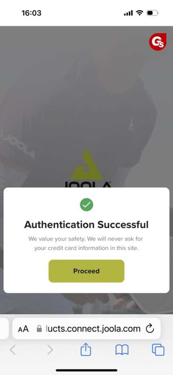 Kiểm tra NFC vợt pickleball Joola chính hãng thành công