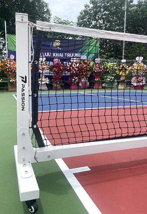 Lưới Pickleball Passion Pro màu trắng logo