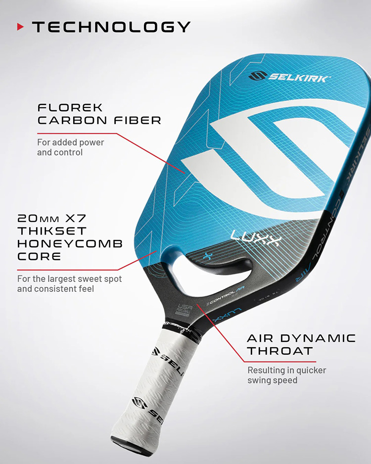 Vợt Pickleball LUXX Control Air Epic Blue