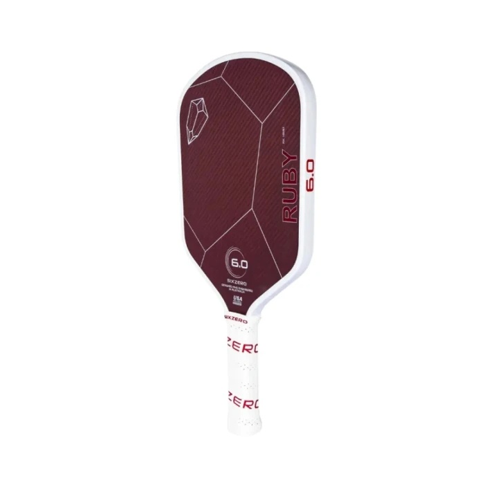 Vợt Pickleball Six Zero Ruby - White And Red