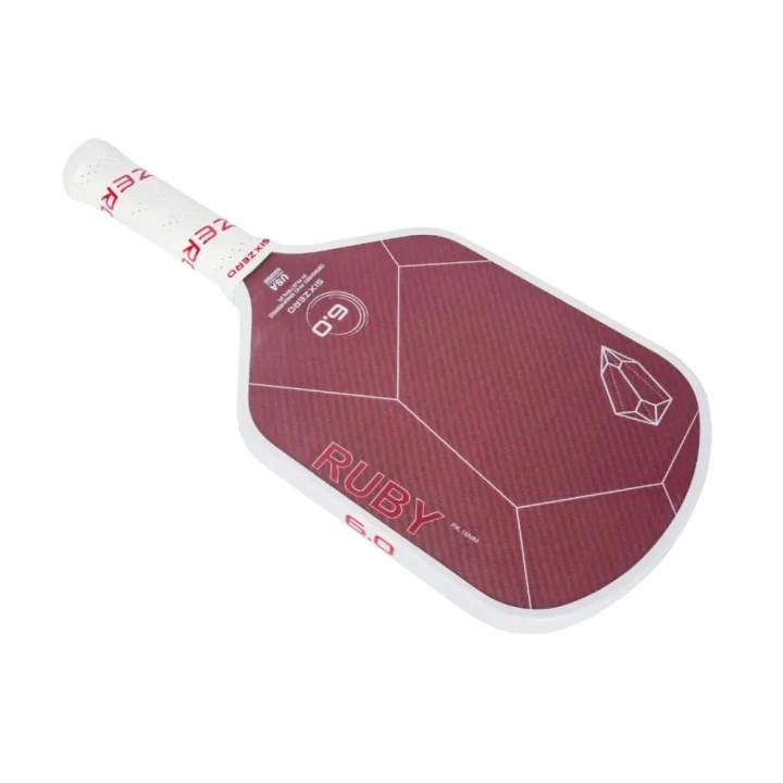 Vợt Pickleball Six Zero Ruby - White And Red