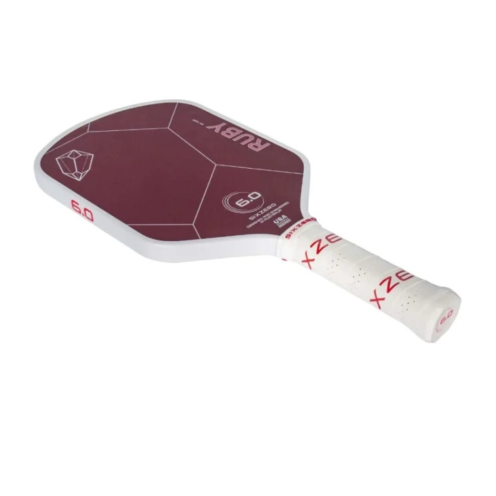 Vợt Pickleball Six Zero Ruby - White And Red