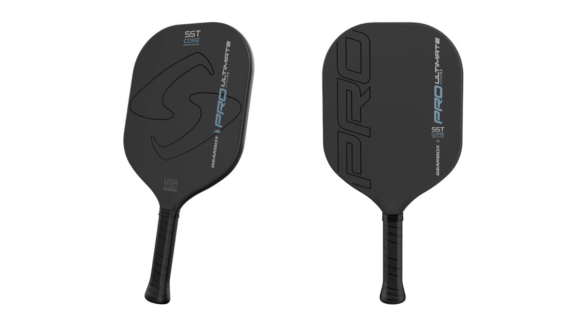 Vợt Gearbox Pro Ultimate Hyper nhìn mặt trước trên nền trắng