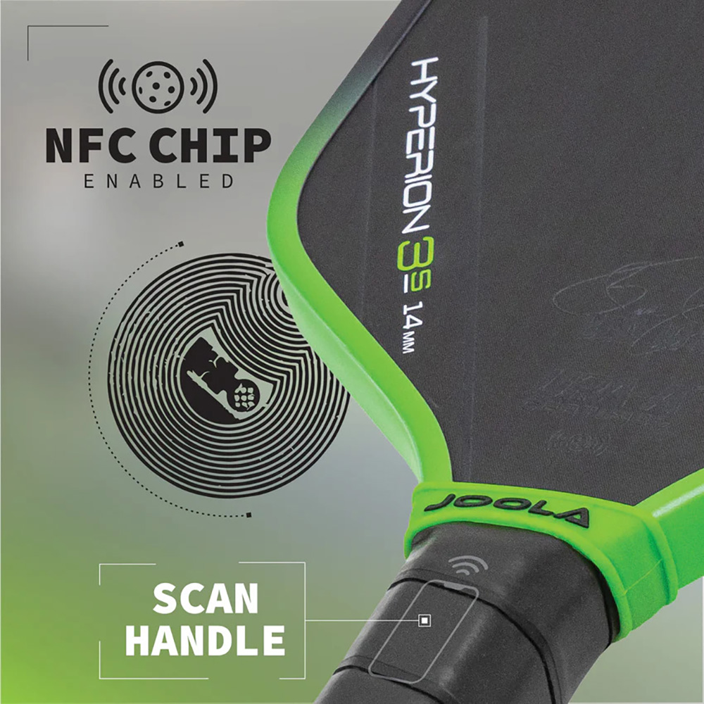 NFC Chip Accessible trên vợt joola gen 3