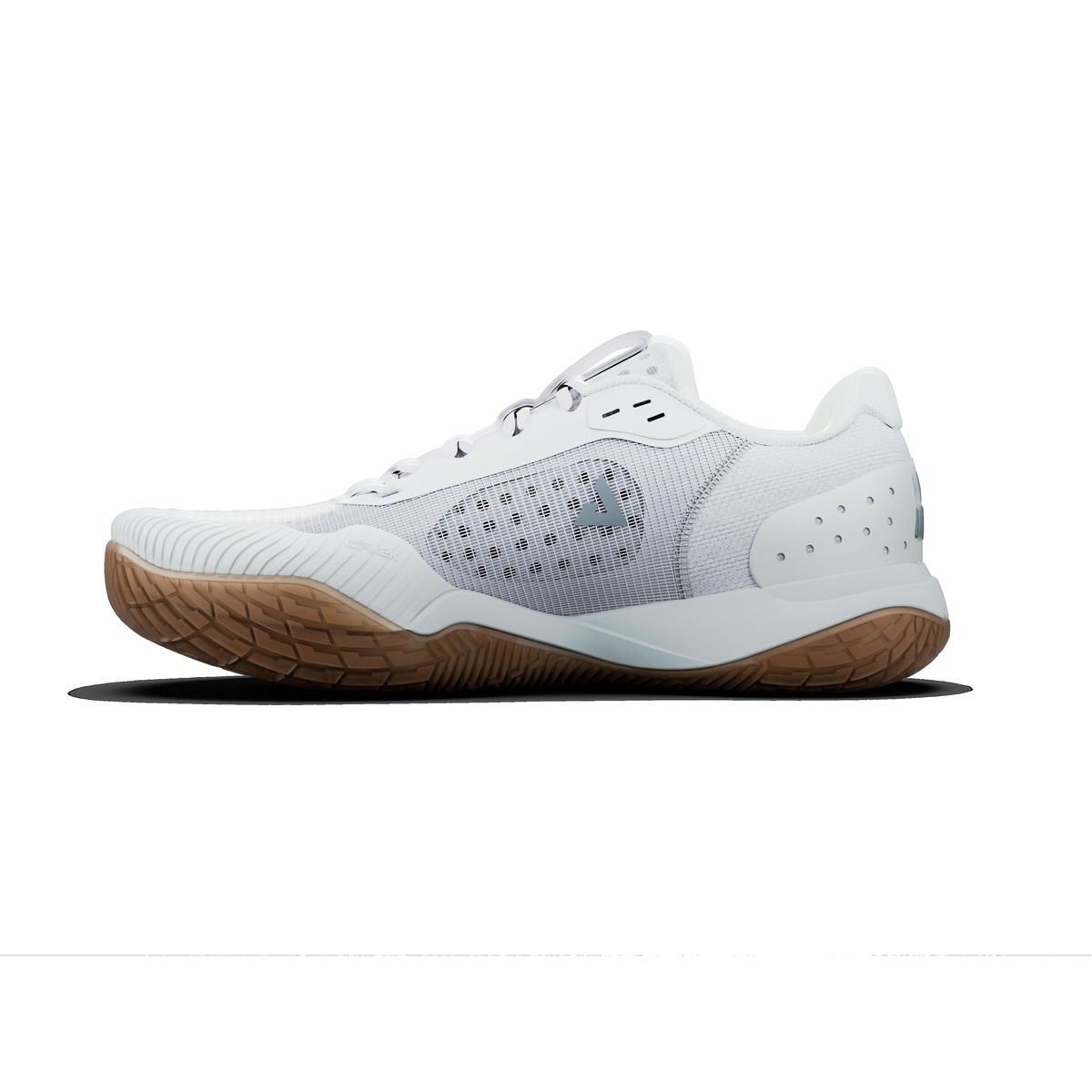 Giày pickleball nam JOOLA R4LLy màu trắng với đế Gum nâu caramel