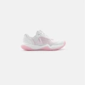 Giày R4LLy nữ White/Light Pink nhìn ngang sườn ngoài, đế giữa hồng bao quanh thân giày