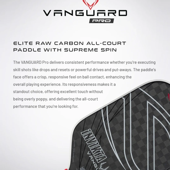 Vợt Pickleball Vanguard Pro Invikta 16mm